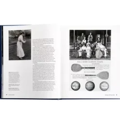 Janie and Jack Books-Trailblazers: The Unmatched Story of Women's Tennis LEATHER EDITION blue
