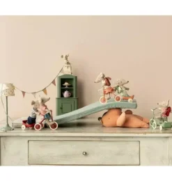 Janie and Jack Dolls-Tricycle Mouse, Big Sister - coral