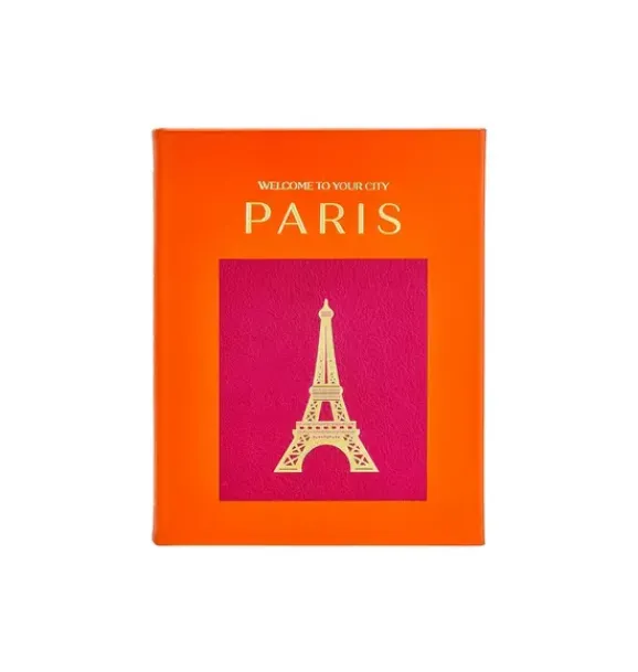 Janie and Jack Books-Trope Paris LEATHER EDITION orange