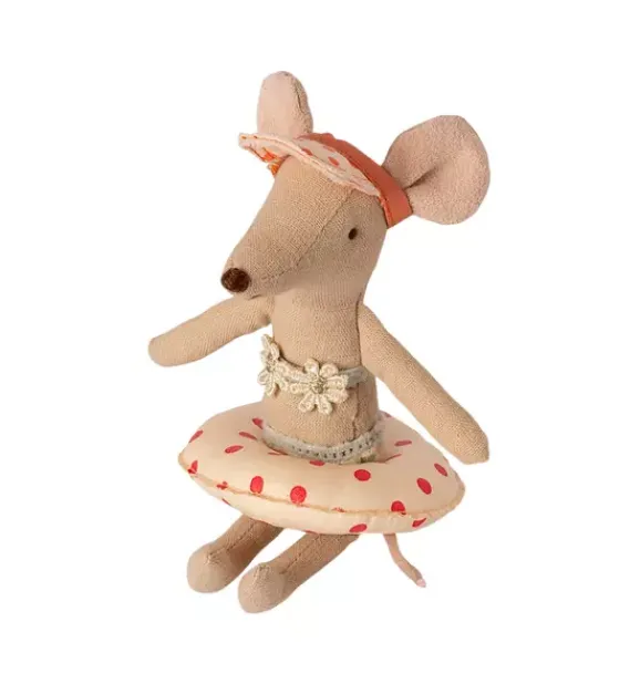 Janie and Jack Dolls-Tube, Small Mouse - Red-Dot red dot