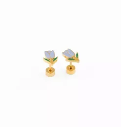 Janie and Jack Kids Accessories|Jewelry-Tulip Stud Earrings blue