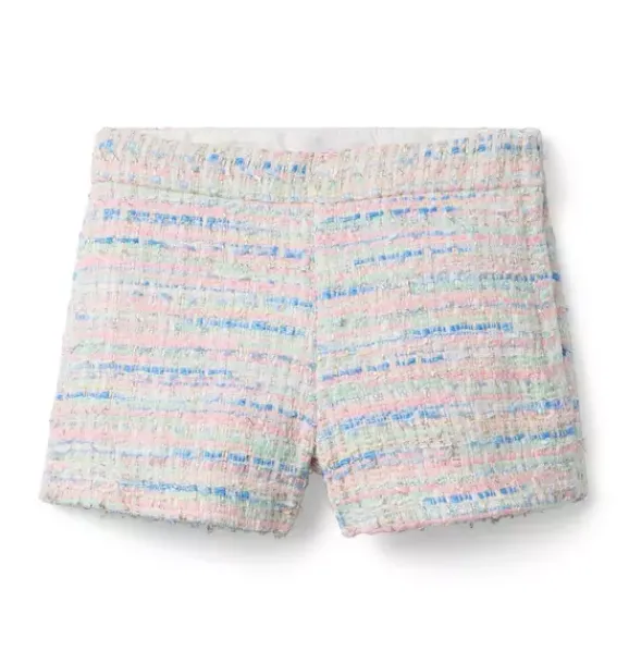Janie and Jack Matching Sets|Skirts & Shorts-Tweed Short pale pink