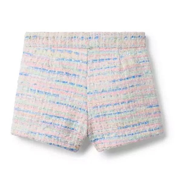 Janie and Jack Matching Sets|Skirts & Shorts-Tweed Short pale pink