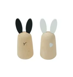 Janie and Jack Development Toys-Usagi Wooden Bunny Chimes multi