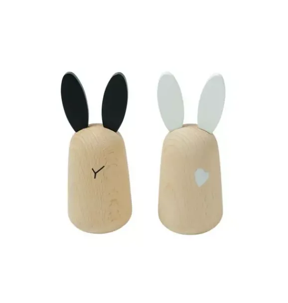 Janie and Jack Development Toys-Usagi Wooden Bunny Chimes multi