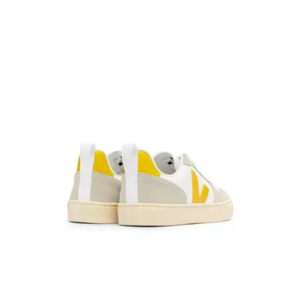 Janie and Jack Kids Shoes|Shoes-Veja Kid Lace-Up V-10 Sneaker ouro almond