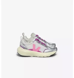 Janie and Jack Kids Shoes|Shoes-Veja Kid Metallic Canary Sneaker metallic silver