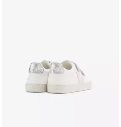 Janie and Jack Kids Shoes|Shoes-Veja Kid Metallic Esplar Sneaker white