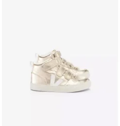 Janie and Jack Kids Shoes|Shoes-Veja Kid Metallic Mid Esplar Sneaker metallic gold