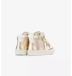 Janie and Jack Kids Shoes|Shoes-Veja Kid Metallic Mid Esplar Sneaker metallic gold