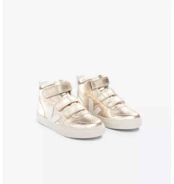Janie and Jack Kids Shoes|Shoes-Veja Toddler Metallic Mid Esplar Sneaker metallic gold