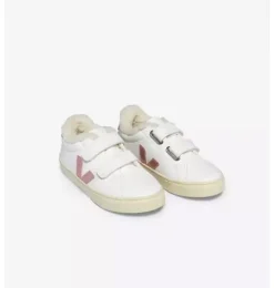 Janie and Jack Kids Shoes|Shoes-Veja Toddler Sherpa Esplar Sneaker white
