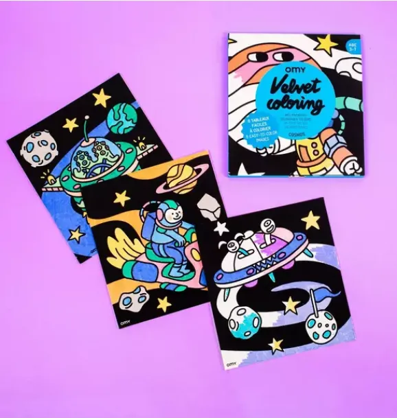 Janie and Jack Art Supplies|Playroom-Velvet Coloring Cosmos blue