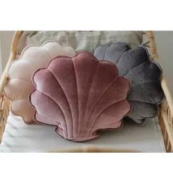 Janie and Jack Decorative Pillows And Throws|Seasonal Décor-Velvet &ldquo;&rdquo; Shell Pillow cosmic pearl