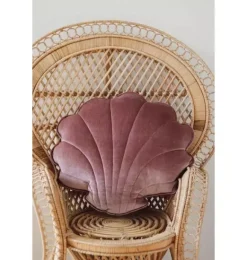 Janie and Jack Decorative Pillows And Throws|Seasonal Décor-Velvet &ldquo;&rdquo; Shell Pillow cosmic pearl
