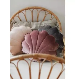 Janie and Jack Decorative Pillows And Throws|Seasonal Décor-Velvet &ldquo;&rdquo; Shell Pillow cosmic pearl