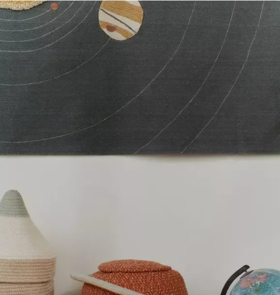 Janie and Jack Art-Wall Hanger Solar System dark grey