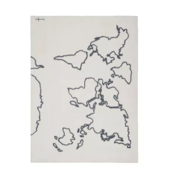 Janie and Jack Art-Wall Hanging Canvas Map natural