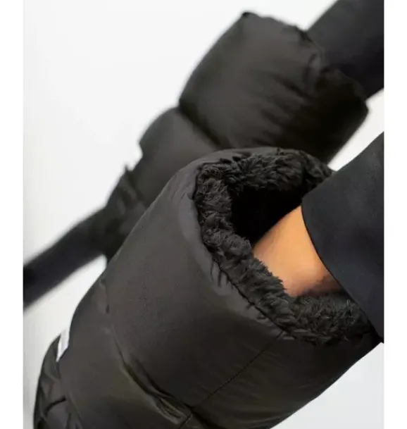 Janie and Jack Strollers-Warmmuffs - Plush black plush