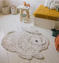 Janie and Jack Rugs-Washable Animal Rug Bunny natural