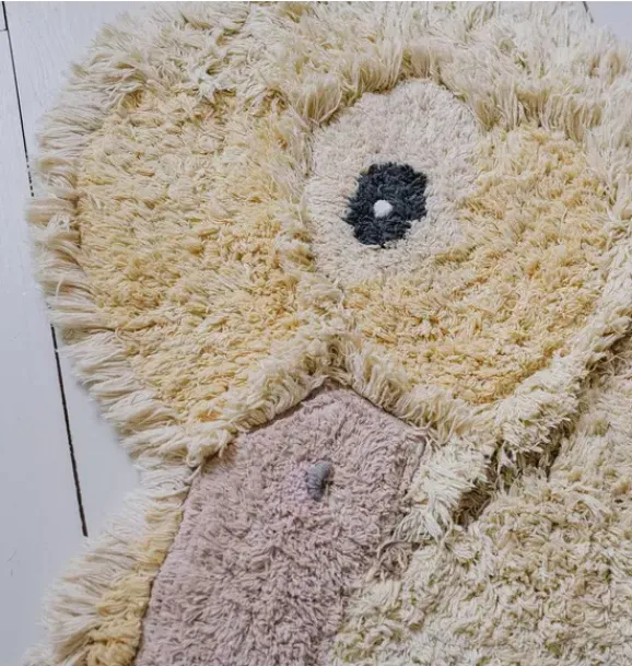 Janie and Jack Rugs-Washable Animal Rug Ducky yellow