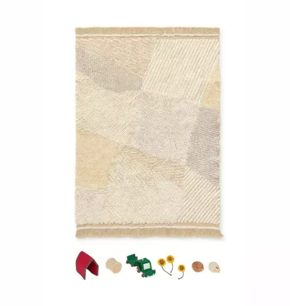 Janie and Jack Rugs-Washable Play Rug Farm Fields natural