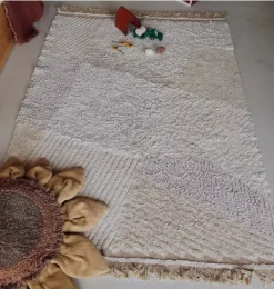 Janie and Jack Rugs-Washable Play Rug Farm Fields natural