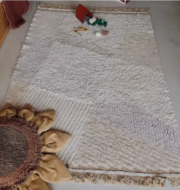 Janie and Jack Rugs-Washable Play Rug Farm Fields natural