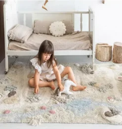 Janie and Jack Rugs-Washable Play Rug Path of Nature natural