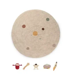 Janie and Jack Rugs-Washable Play Rug Solar System natural