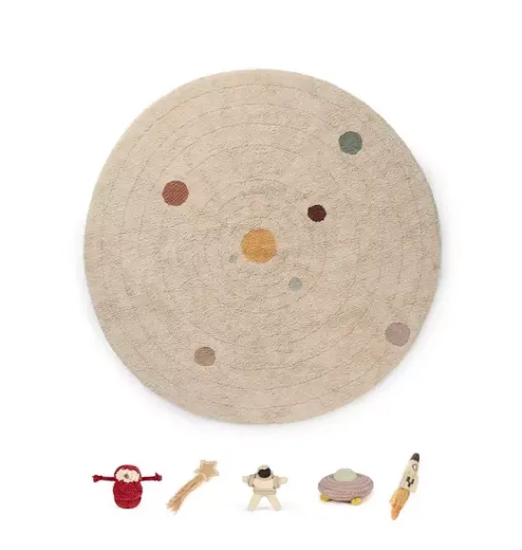 Janie and Jack Rugs-Washable Play Rug Solar System natural