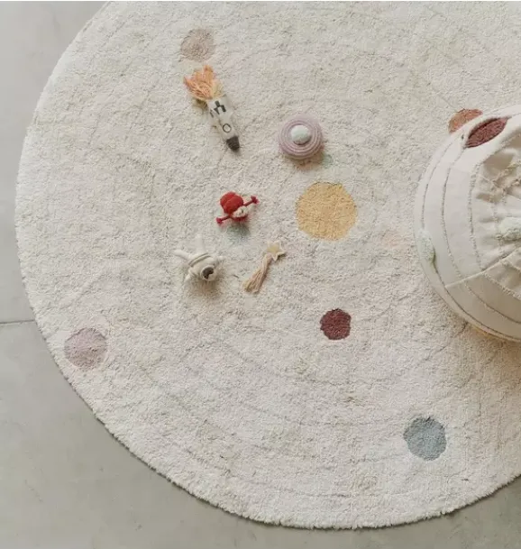 Janie and Jack Rugs-Washable Play Rug Solar System natural