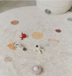 Janie and Jack Rugs-Washable Play Rug Solar System natural