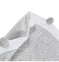 Janie and Jack Rugs-Washable Rug Bubbly Light - White grey