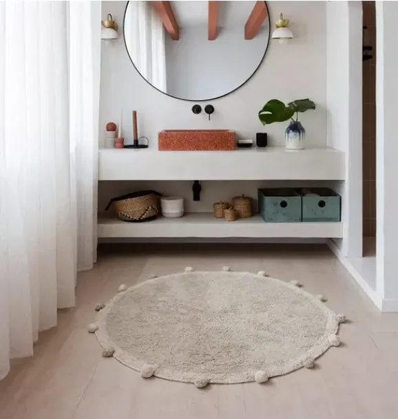 Janie and Jack Rugs-Washable Rug Bubbly olive