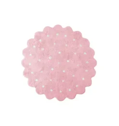 Janie and Jack Rugs-Washable Rug Little Biscuit Pink rose