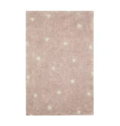 Janie and Jack Rugs-Washable Rug Mini Dot rose