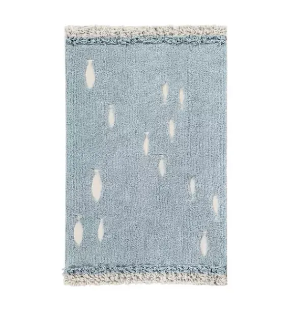 Janie and Jack Rugs-Washable Rug Ocean Shore blue