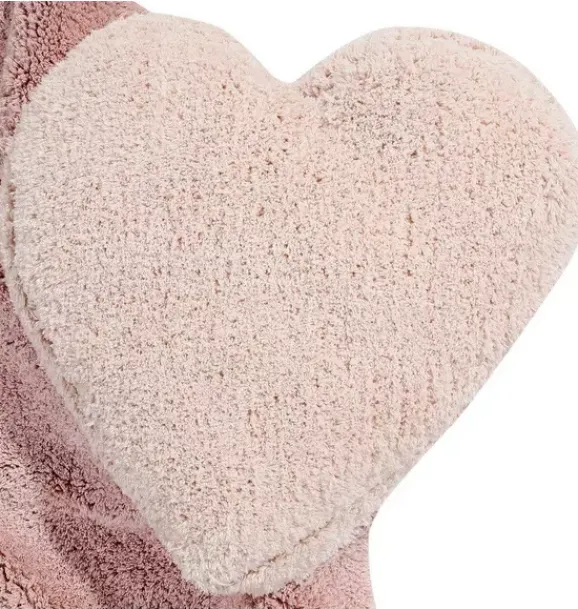 Janie and Jack Rugs-Washable Rug Puffy Love Nude vintage