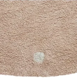 Janie and Jack Rugs-Washable Rug Round Dot rose