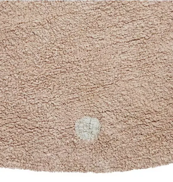 Janie and Jack Rugs-Washable Rug Round Dot rose