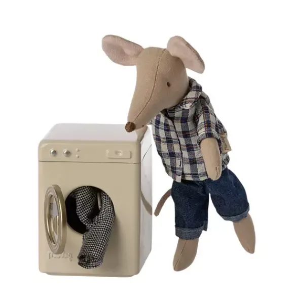 Janie and Jack Dolls-Washing Machine, Mouse off white