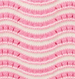 Janie and Jack Online Exclusives|One-pieces & Rompers-Wavy Striped Romper blooming pink stripe