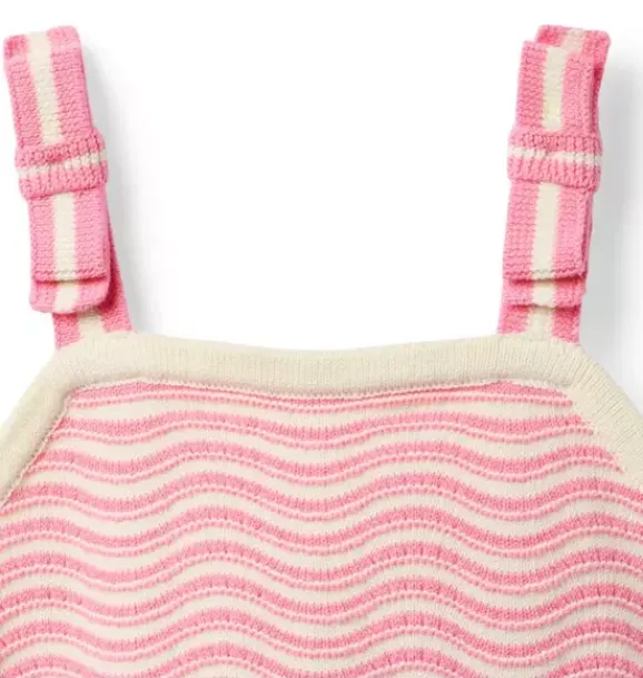 Janie and Jack Sweaters & Sweatshirts|Matching Sets-Wavy Striped Sweater Top pink palette stripe