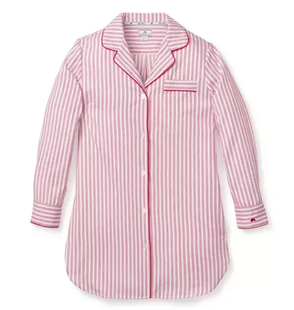 Janie and Jack Adult Pajamas|Petite Plume-Women's Nightshirt in antique red ticking