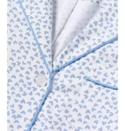 Janie and Jack Adult Pajamas|Petite Plume-Women's Short Sleeve Short Set in bluehearts