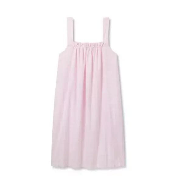 Janie and Jack Adult Pajamas|Petite Plume-Women's Twill Annabelle Nightgown in pink gingham