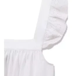 Janie and Jack Adult Pajamas|Petite Plume-Women's Twill Clara Nightgown in white