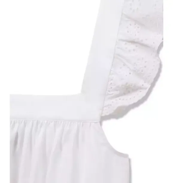 Janie and Jack Adult Pajamas|Petite Plume-Women's Twill Clara Nightgown in white