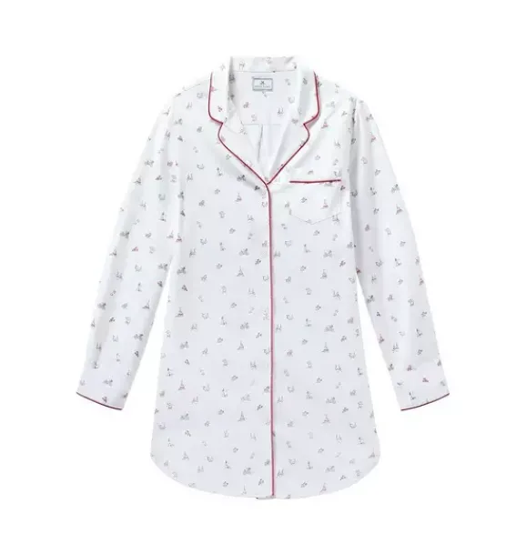 Janie and Jack Adult Pajamas|Petite Plume-Women's Twill Nightshirt in coastal charms
